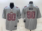 Men's San Francisco 49ers #80 Jerry Rice Grey Atmosphere Fashion 2022 Vapor Untouchable Stitched Limited Jersey,baseball caps,new era cap wholesale,wholesale hats